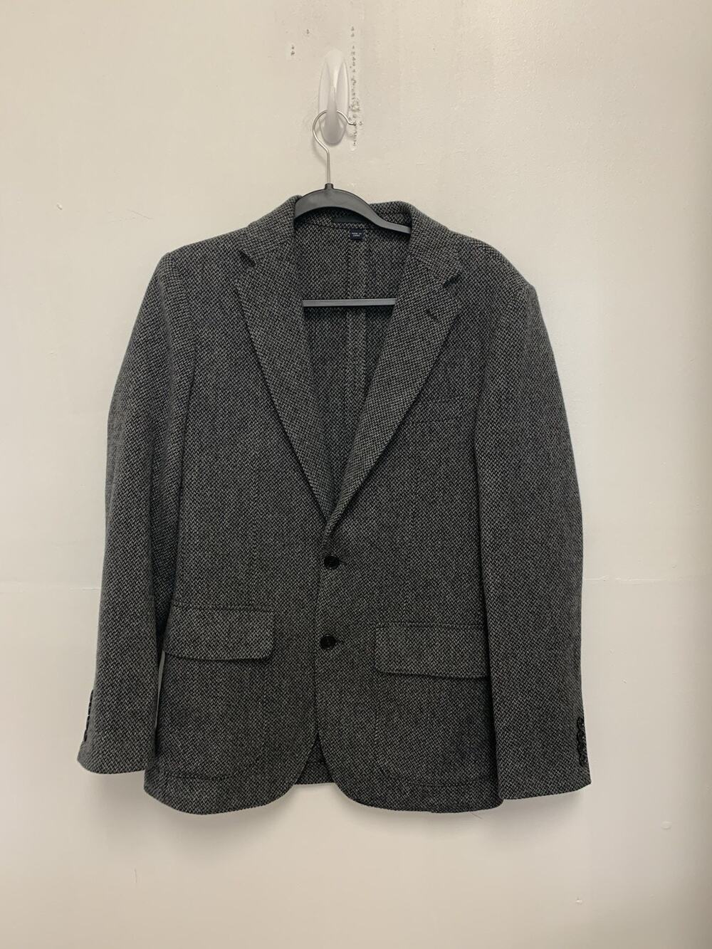 J Crew Ludlow Slim Blazer Herringbone Blue Tweed British Moon Coat Size 38R